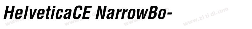 HelveticaCE NarrowBo字体转换